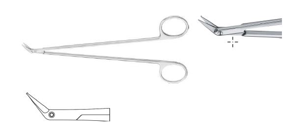 ДІТРІХ. ПОТТС НОЖИЦІ ДЕЛІК.. 45° ЗАГН. 180MM